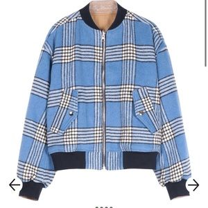 ISO - FRNCH Sisley woven bomber jacket